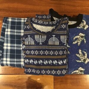 Boys Cozy Fall Pajama Bundle - Blue Theme